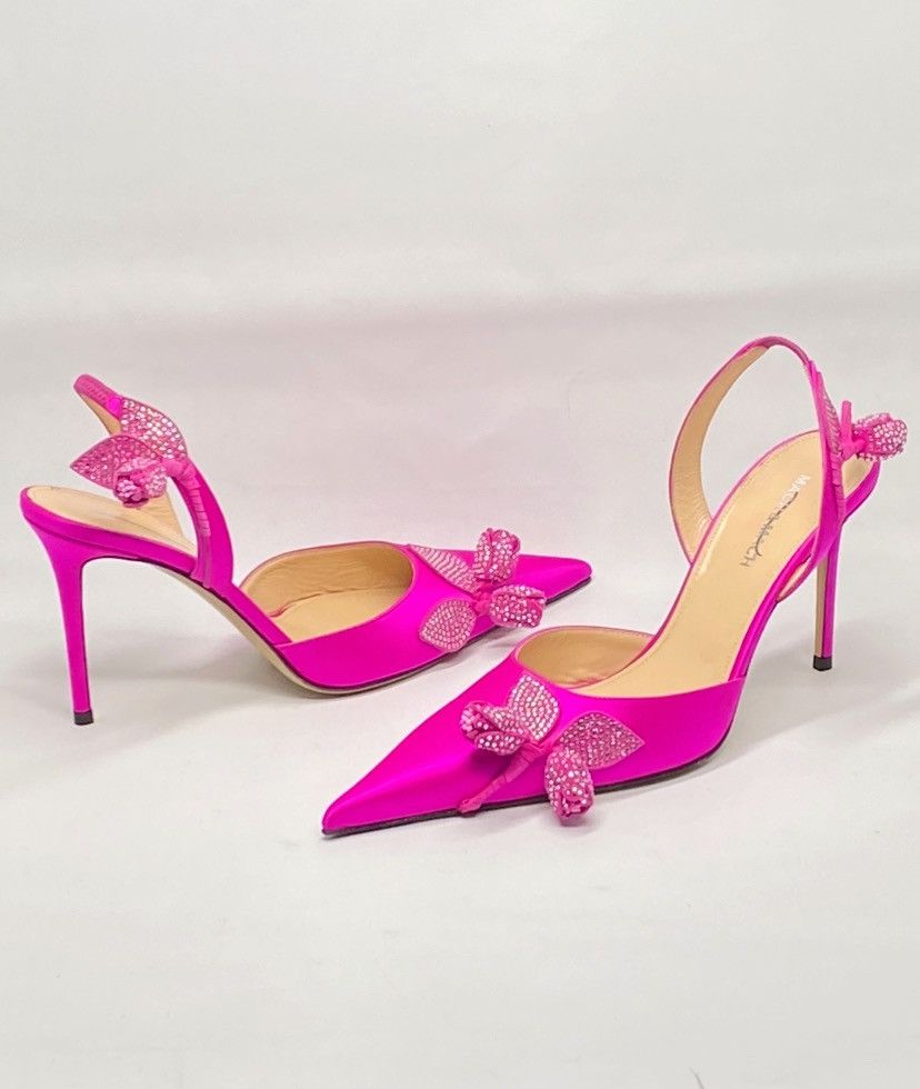 MACH & MACH Mach & Mach Wonder Tulip 95MM Crystal Slingback Pump size 40 Size US 10 / IT 40 - 1 Thumbnail