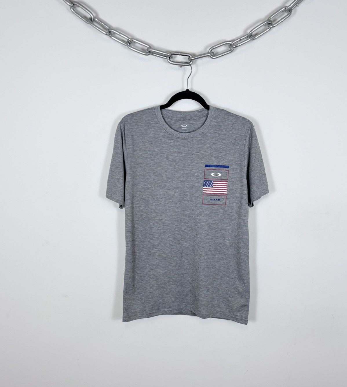 Oakley Oakley Gray Melange NWT Texas USA T-Shirt Tee Hydrolix Men’s Size US S / EU 44-46 / 1 - 1 Thumbnail