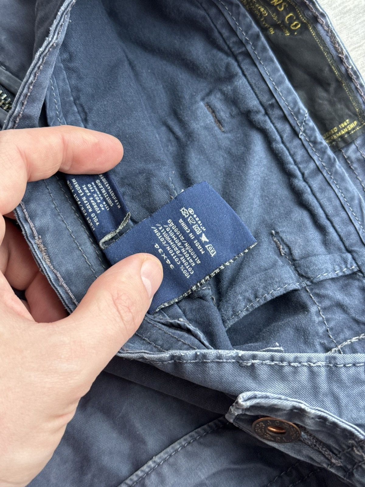 Polo Ralph Lauren Parachute Cargo Pants Polo Jeans Company Navy Military Faded Size US 34 / EU 50 - 8 Thumbnail
