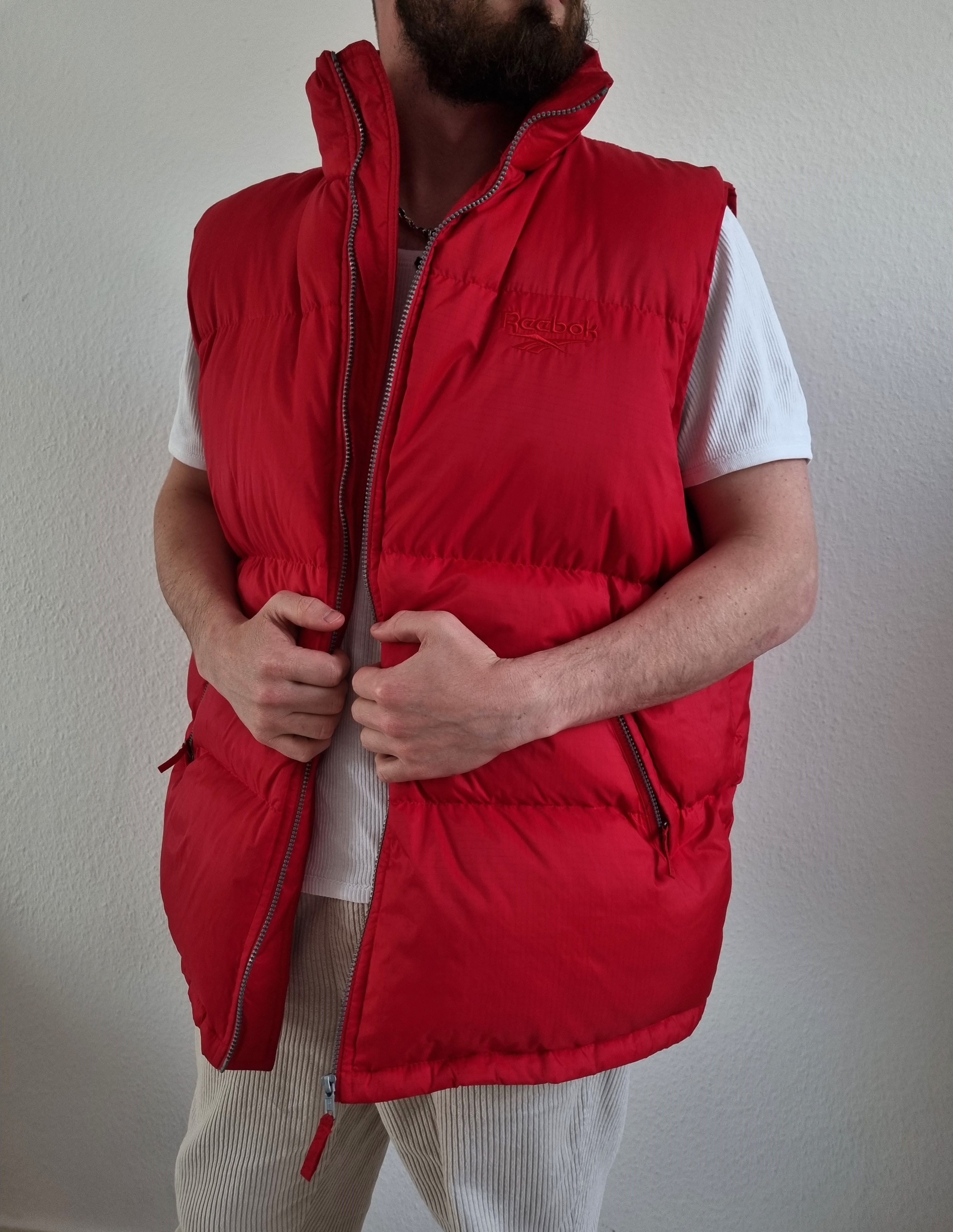 Reebok × Vintage Vintage Reebok Down Vest DRT2 Jacket Puffer Red 90s Y2K Size US XXL / EU 58 / 5 - 2 Thumbnail