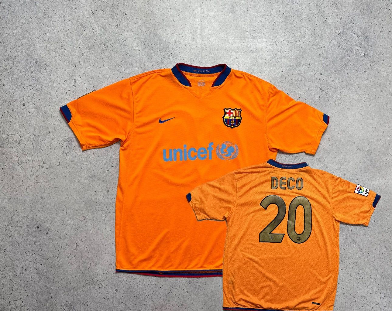 Nike Nike FC Barcelona Deco #20 2006/2008 Vintage Soccer Jersey Size US XL / EU 56 / 4 - 1 Thumbnail