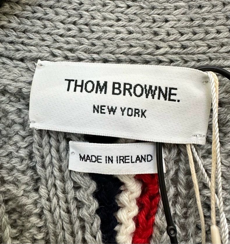 Other Thom Browne Gray wool knitted flared shirt Size US XXS / EU 40 - 4 Thumbnail