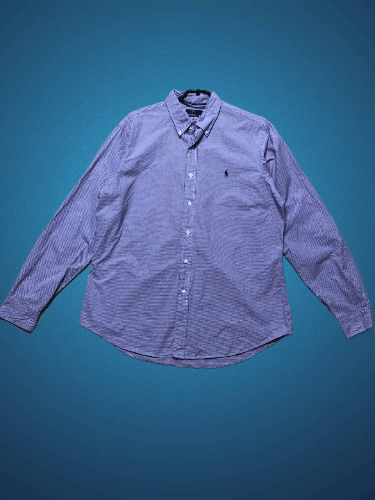 Polo Ralph Lauren Vintage Polo Ralph Lauren Custom Fit Y2K Logo Shirt Size L Size US L / EU 52-54 / 3 - 1 Thumbnail