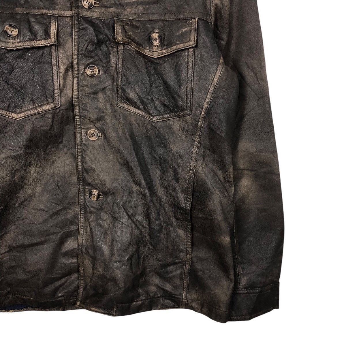 Japanese Brand 📌Vintage Biker Leather Jacket Button Custom Culture Size US M / EU 48-50 / 2 - 6 Thumbnail