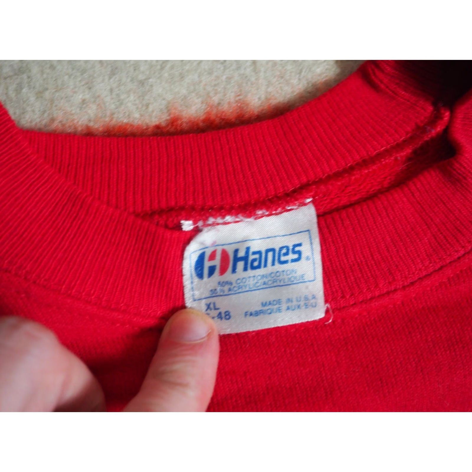 Hanes **VTG 80s 90s Hanes Koala Nature Red USA Pullover Sweatshirt XL** User: VTG 80s 90s Hanes Koala Nature Red USA Pullover Sweatshirt XL Size US XL / EU 56 / 4 - 5 Thumbnail