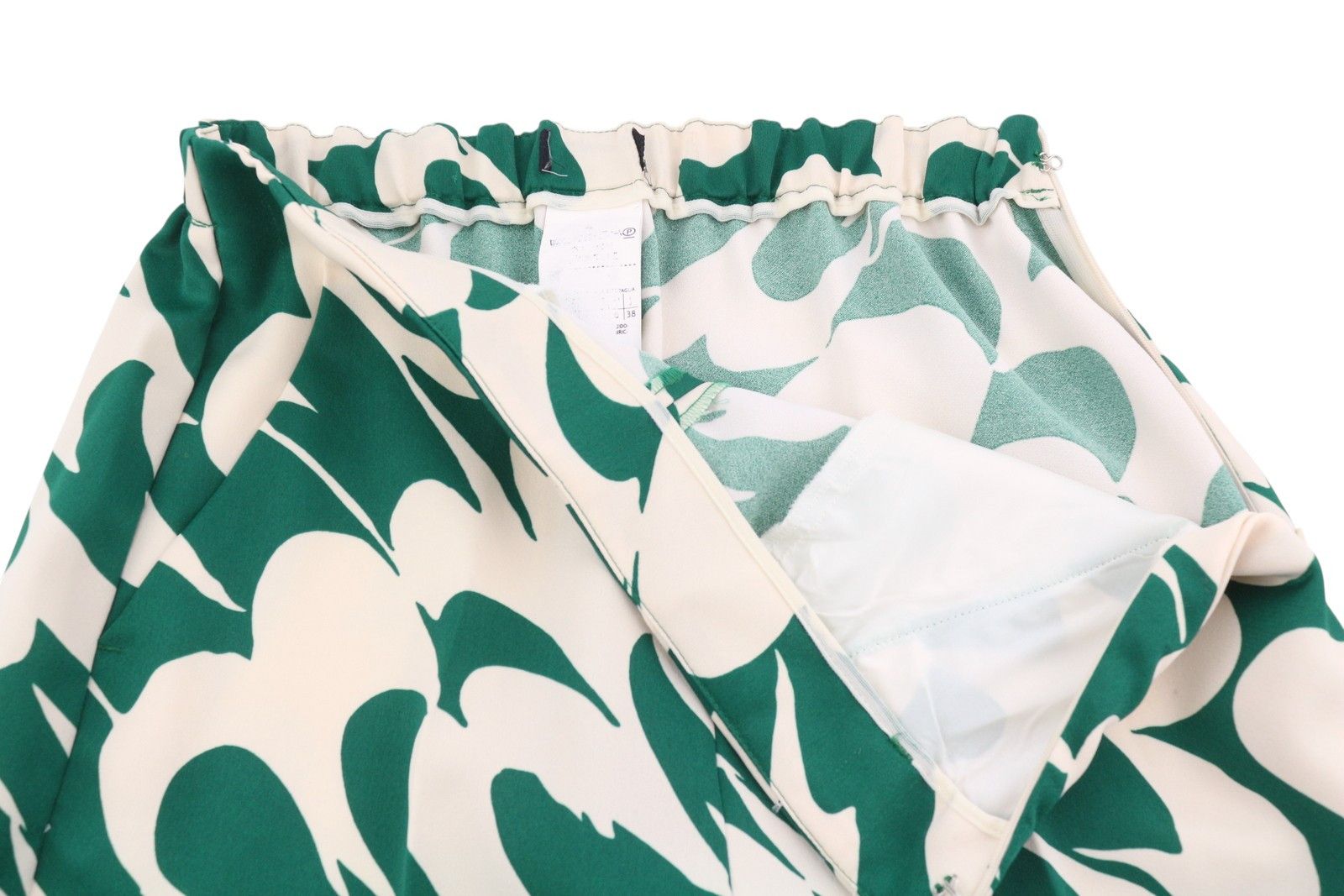 Max Mara EU34 Green Printed Zip Fly Tapered Trousers 88900 Size 24" / US 00 / IT 34 - 5 Thumbnail