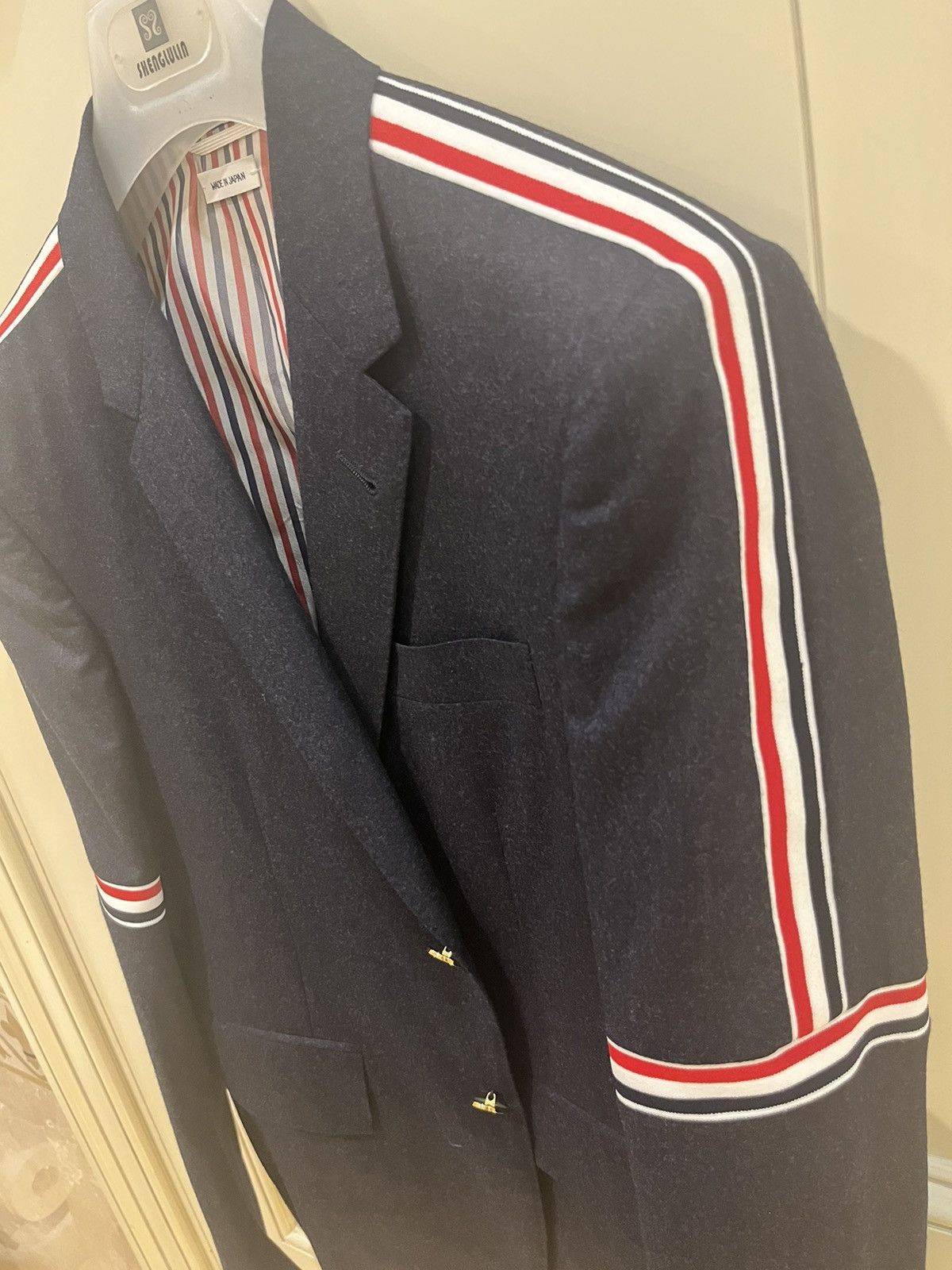 Thom Browne RWB ELASTIC STRIPE SPORT blazer and pants Size 46R - 12 Thumbnail