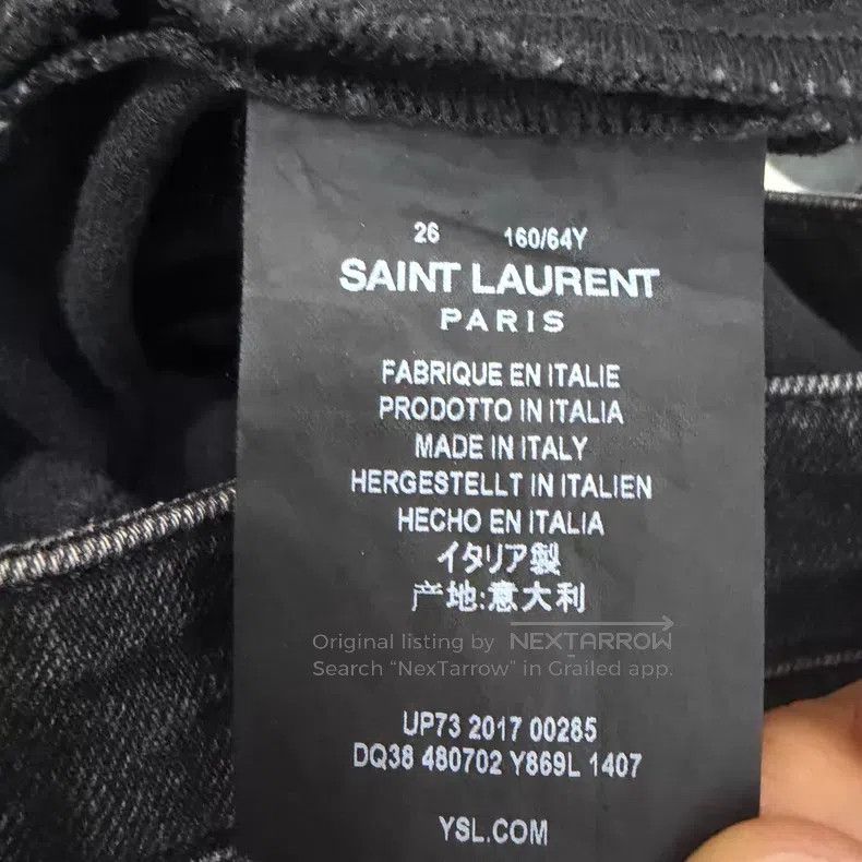 Saint Laurent Paris Saint Laurent Paris Black Basic Denim Jeans i Size US 26 / EU 42 - 3 Thumbnail
