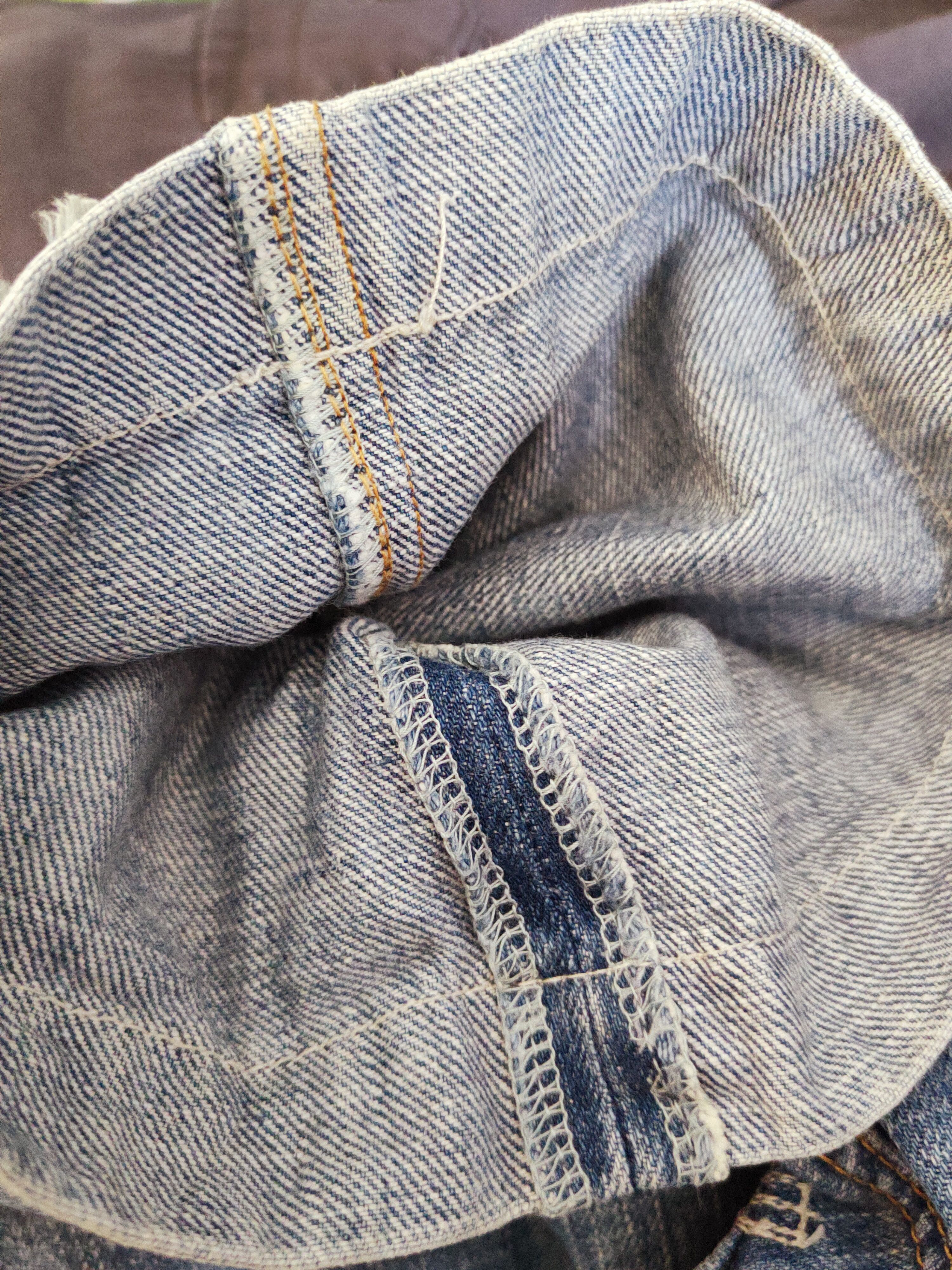 Japanese Brand × Vintage Rush Hour Blue Distressed Ripped Short Jeans Size US 33 - 12 Thumbnail