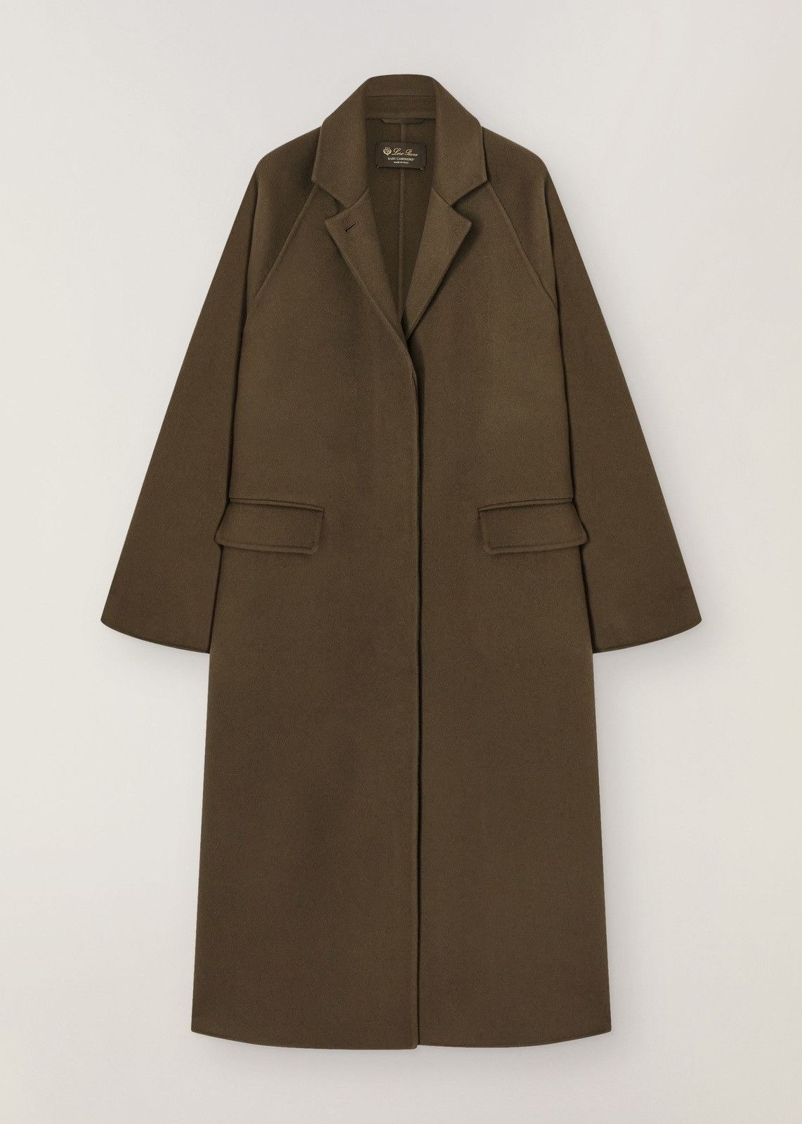 Loro Piana o1srvl11e0824 Ortiz Cashmere Coat in Olive Green Size XS / US 0-2 / IT 36-38 - 1 Thumbnail