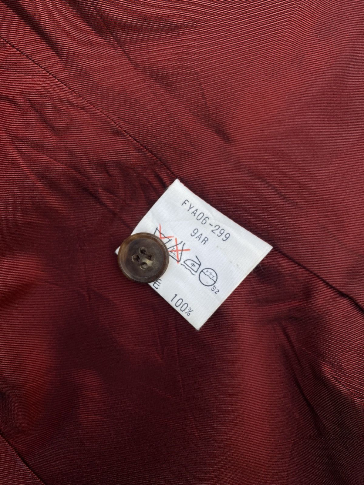 Burberry × Vintage Vintage Burberry Red Plaid Waistcoat Size 36S - 6 Thumbnail