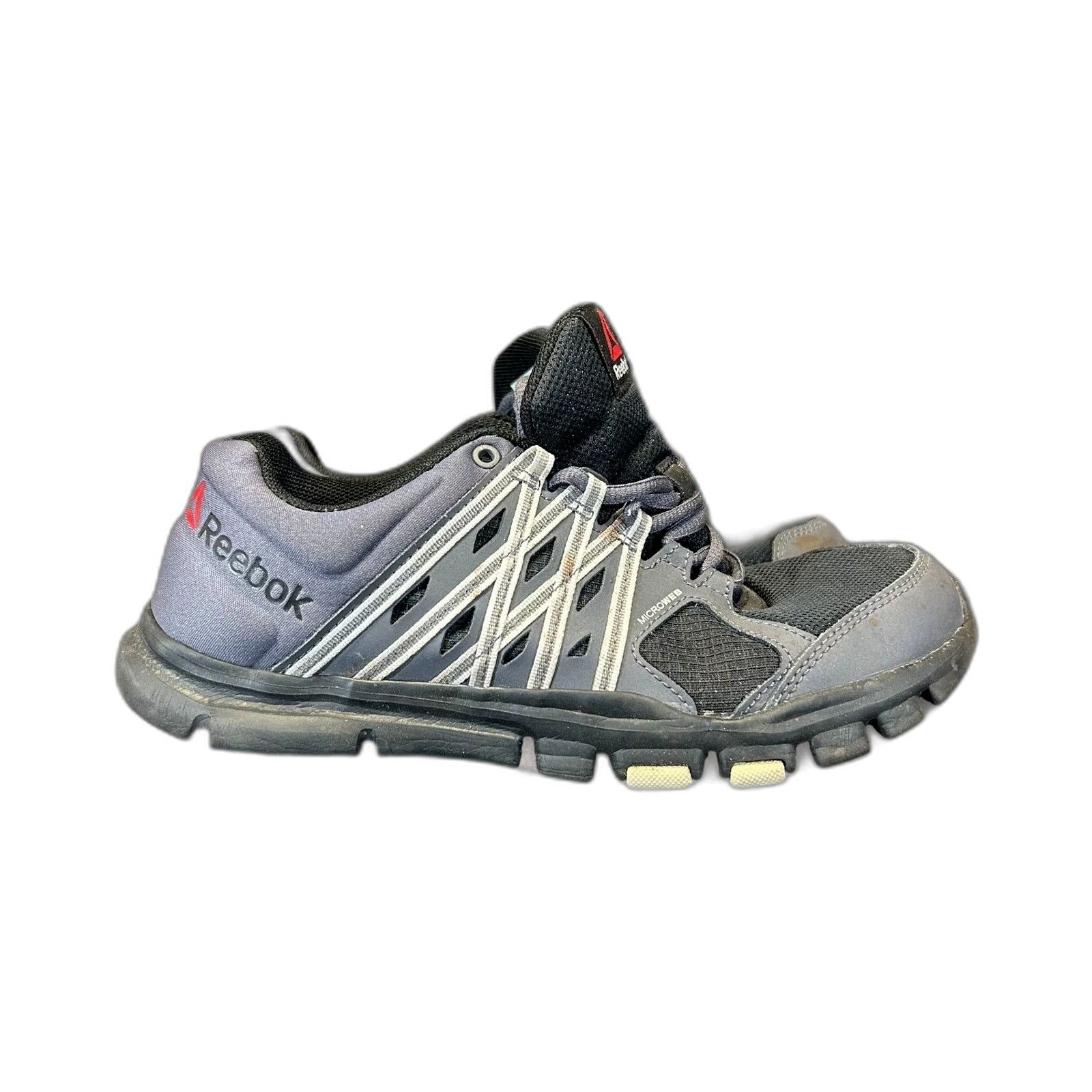 Reebok Reebok YourFlex Trainette Gray Training Shoes Athletic Sneak Size US 8.5 / EU 41-42 - 2 Thumbnail
