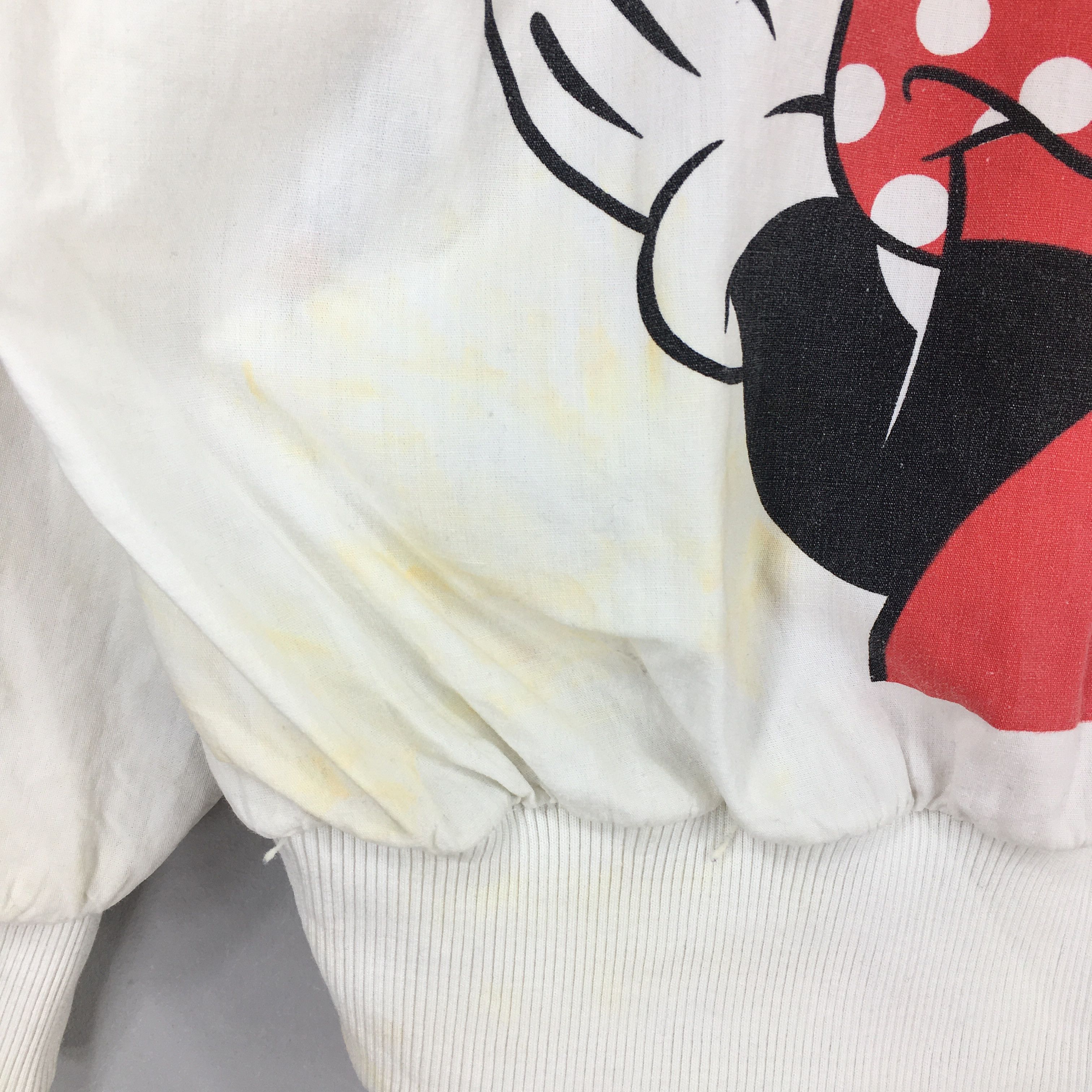 Disney Vintage 90s Minnie Mouse White Sweatshirt XLarge Size US XL / EU 56 / 4 - 10 Thumbnail