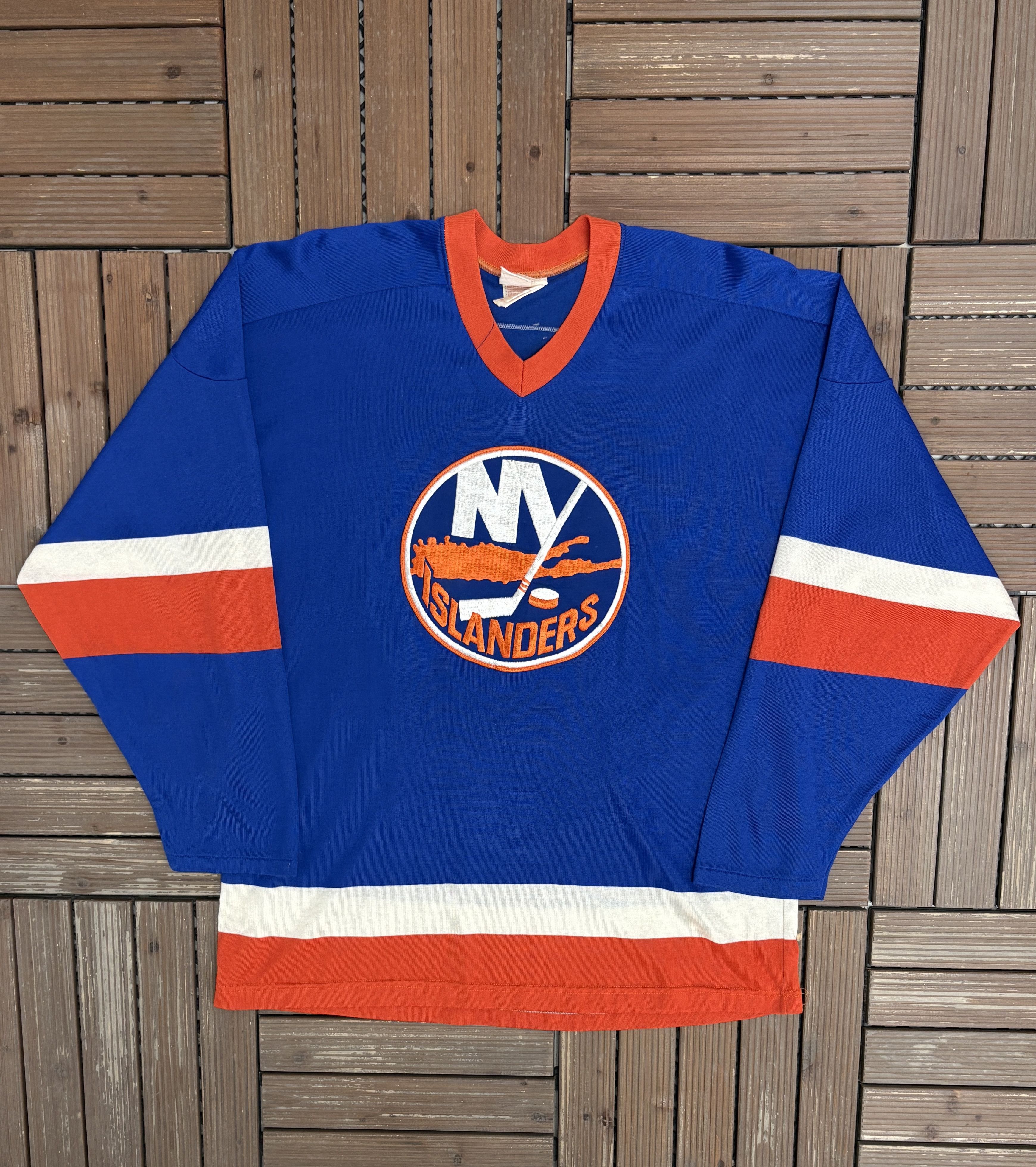 Vintage New York Islanders Billy Smith Vintage Blue Hockey Jersey Size US L / EU 52-54 / 3 - 1 Thumbnail
