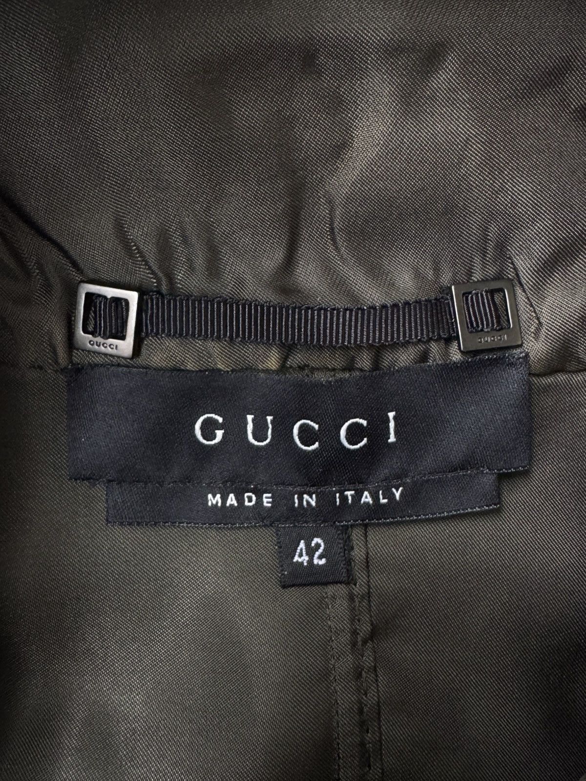 Gucci Gucci Tom Ford SS03 4 Pocket Ruffled Tailored Jacket Size S / US 4 / IT 40 - 13 Thumbnail