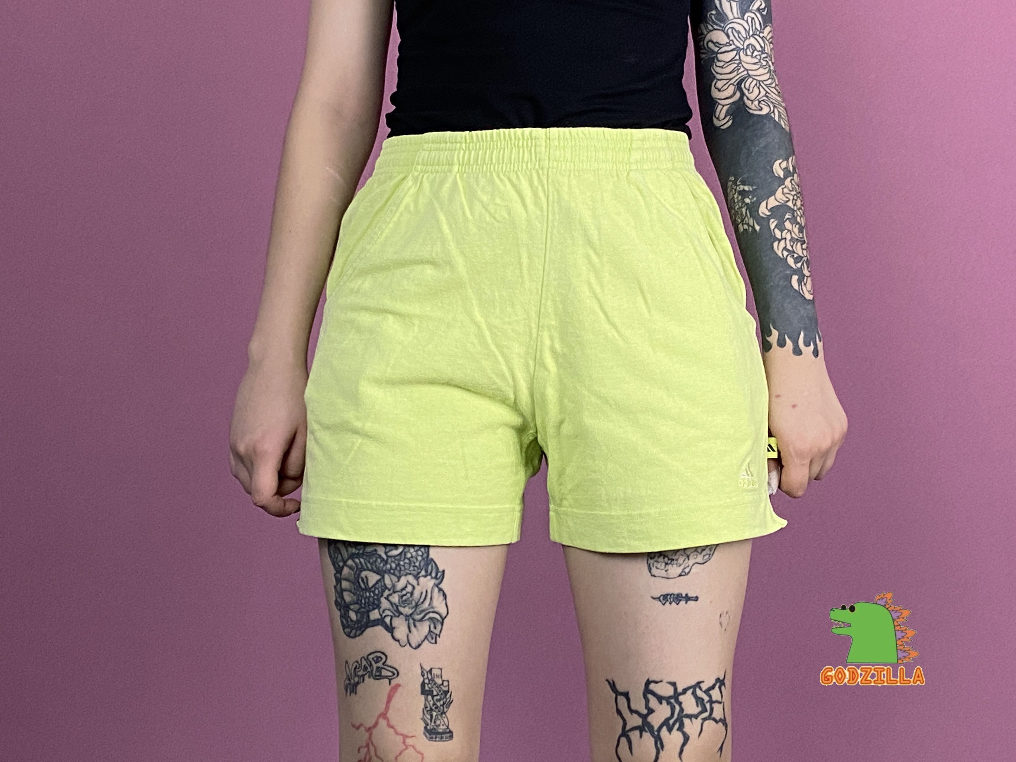 Adidas × Vintage 90s Adidas Vintage Women's Sweat Shorts - M Size 27" / US 4 / IT 40 - 2 Thumbnail