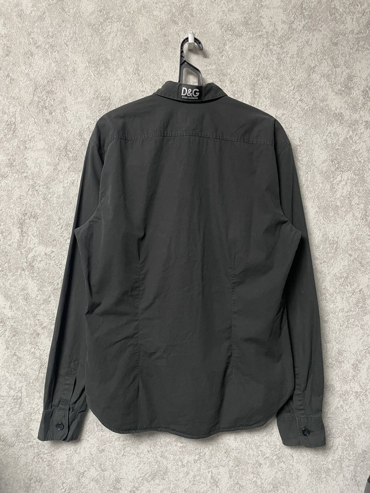 Dolce & Gabbana Vintage Dolce Gabbana D&G Black Slim Fit Long Sleeve Shirt Size US L / EU 52-54 / 3 - 2 Thumbnail