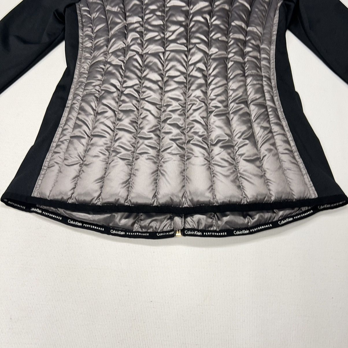 Calvin Klein Calvin Klein Puffer Down Jacket Black Grey Packable Size XS / US 0-2 / IT 36-38 - 18 Thumbnail