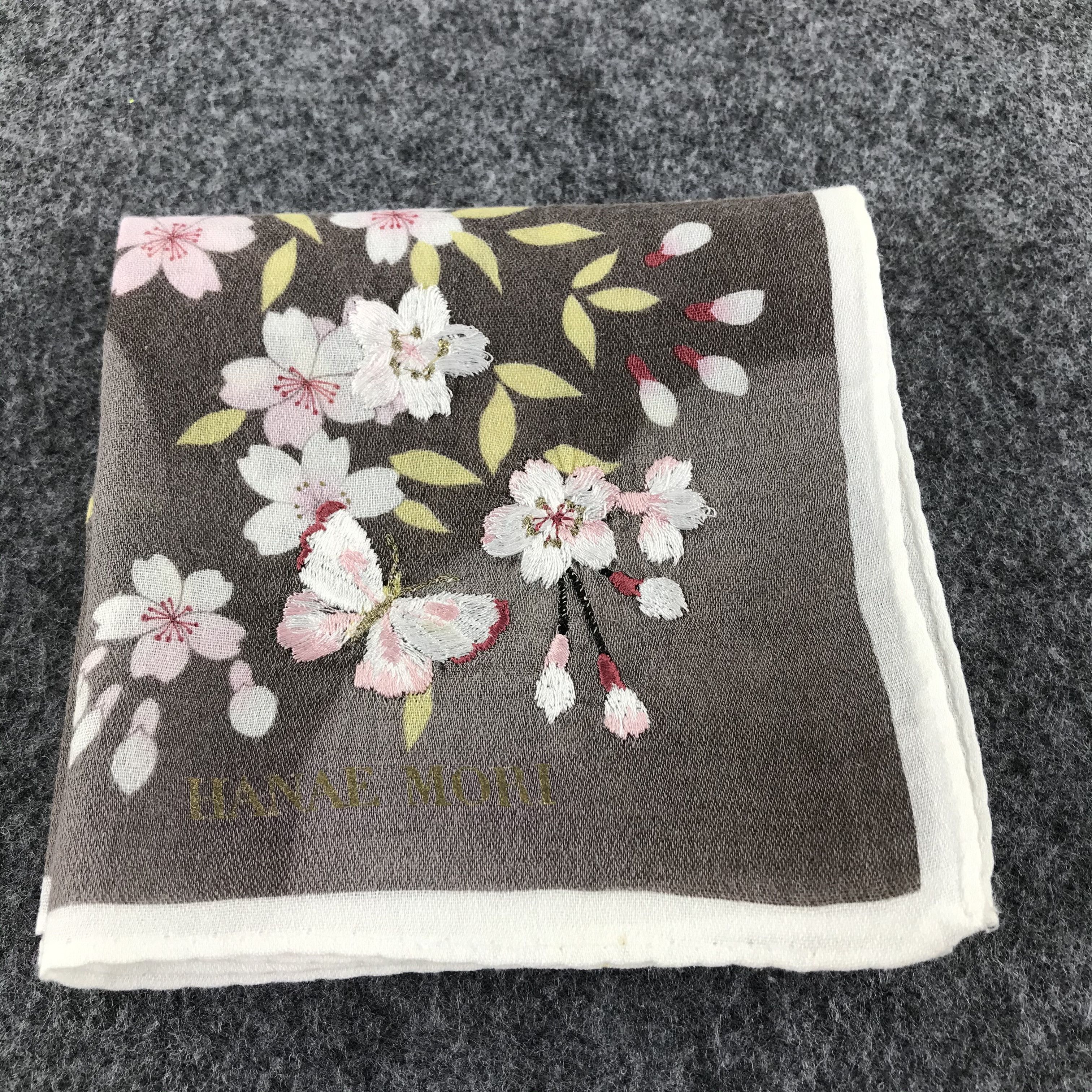 Hanae Mori Hanae Mori Embroidery Handkerchief Neckerchief Bandana H430 Size ONE SIZE - 7 Thumbnail