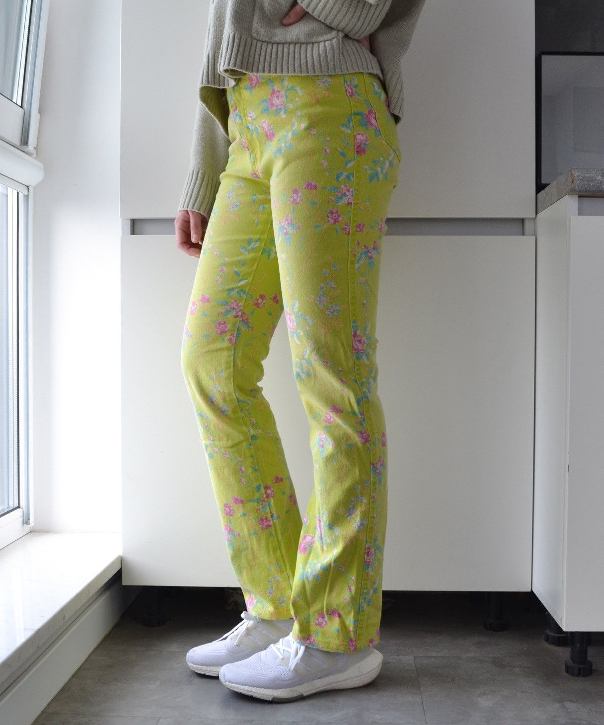 Roberto Cavalli Roberto Cavalli Jeans Pants Floral Print Denim Flower 90s Size 30" / US 8 / IT 44 - 3 Thumbnail