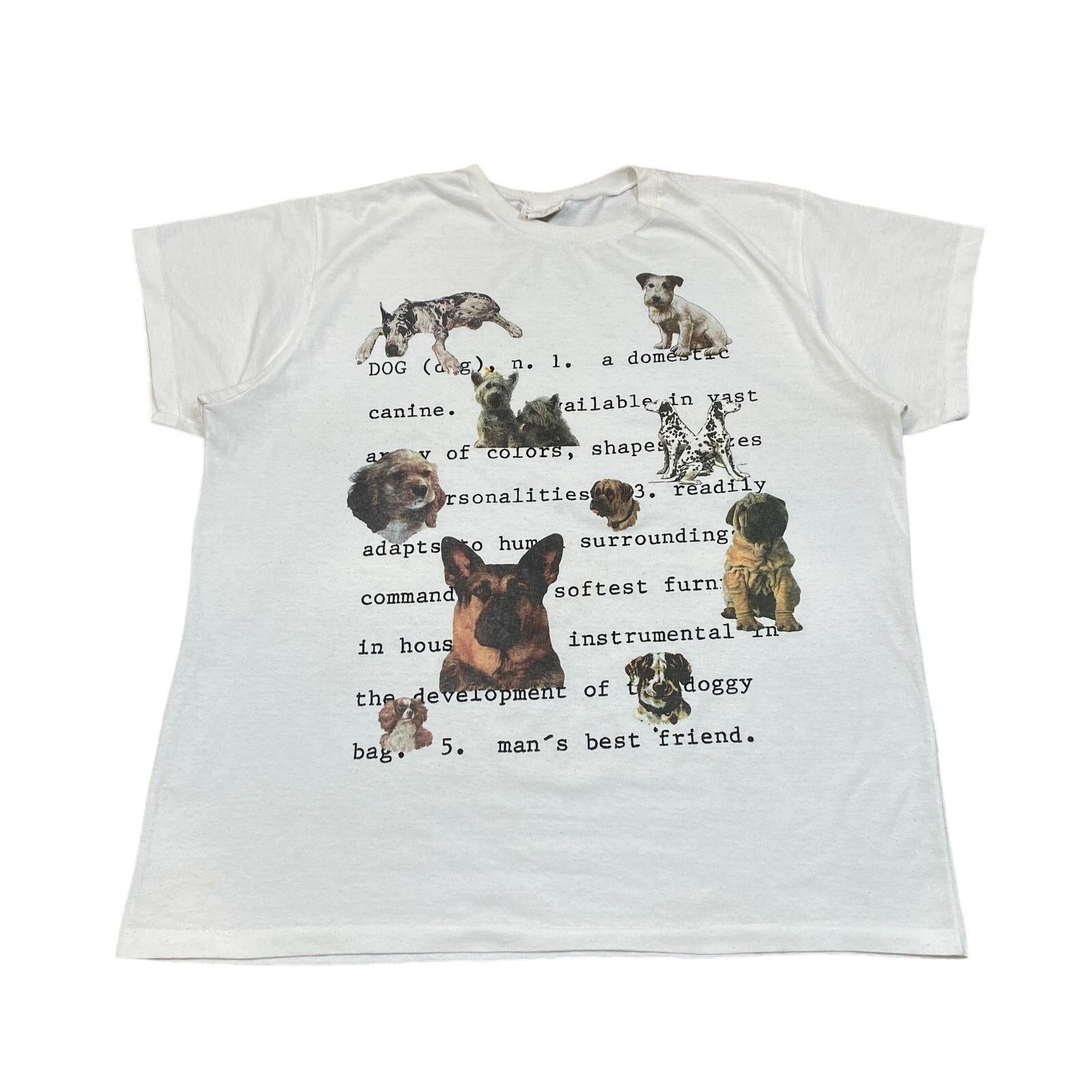 Vintage VTG Dog Definition Dog Breed Single Stitch T Shirt Men's 1X Size US XXL / EU 58 / 5 - 1 Thumbnail