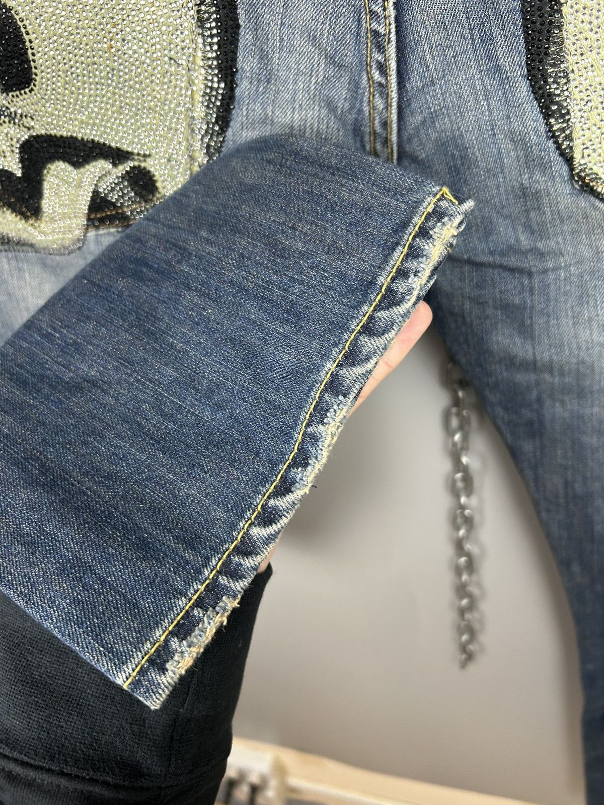 Vintage Ed Hardy Jeans Skull Big Logo
