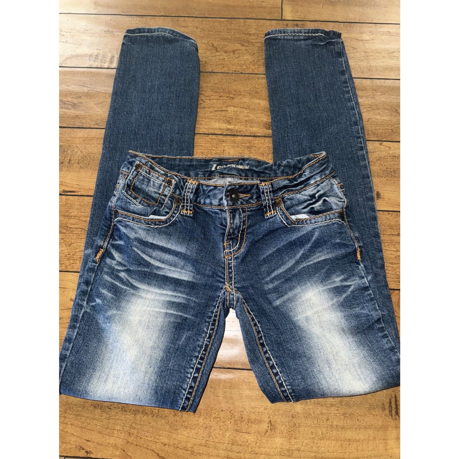 Vintage VINTAGE Z Co. Women’s Jeans Skinny 28x33 28 Blue 3 Y2K Womens Size 28" / US 6 / IT 42 - 3 Thumbnail