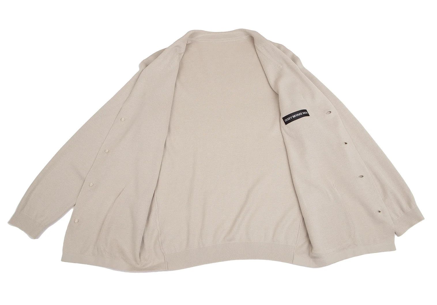 Issey Miyake Acrylic Linen Knit Jacket in Beige 2 Size US M / EU 48-50 / 2 - 10 Thumbnail