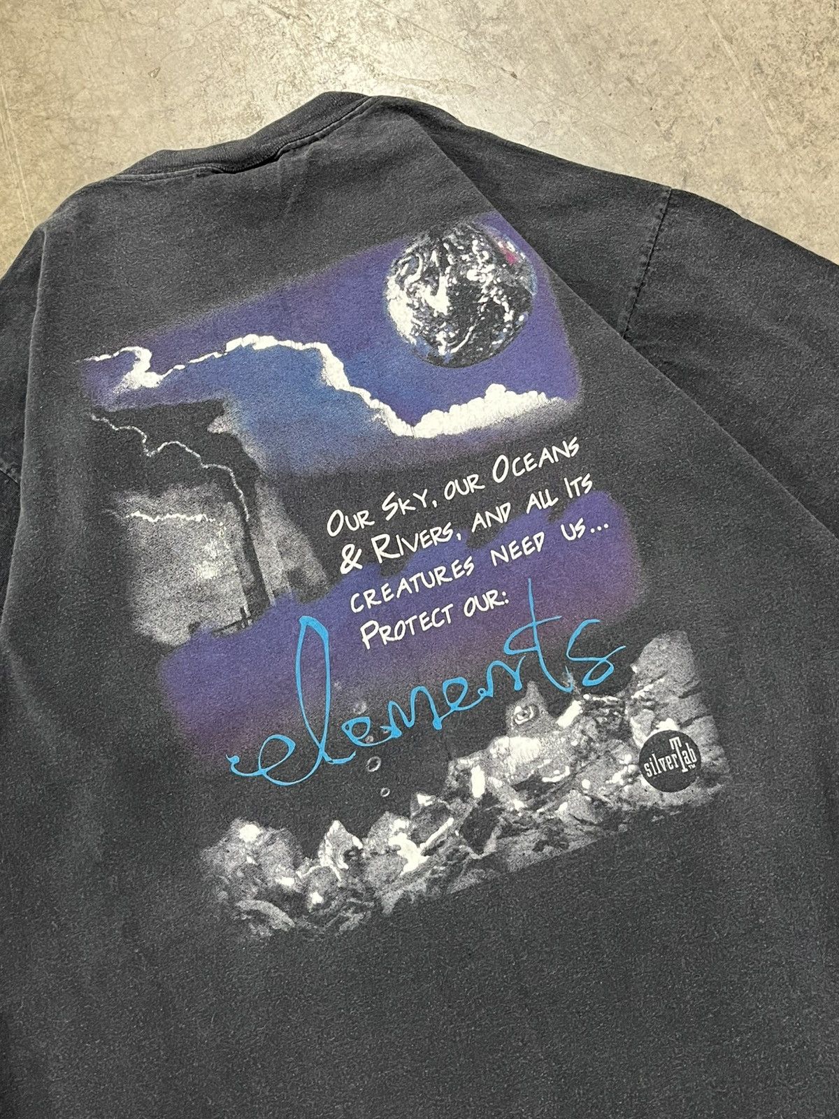 Levi's × Vintage Vintage silver tab elements tee shirt rare boxy faded Size US M / EU 48-50 / 2 - 4 Thumbnail