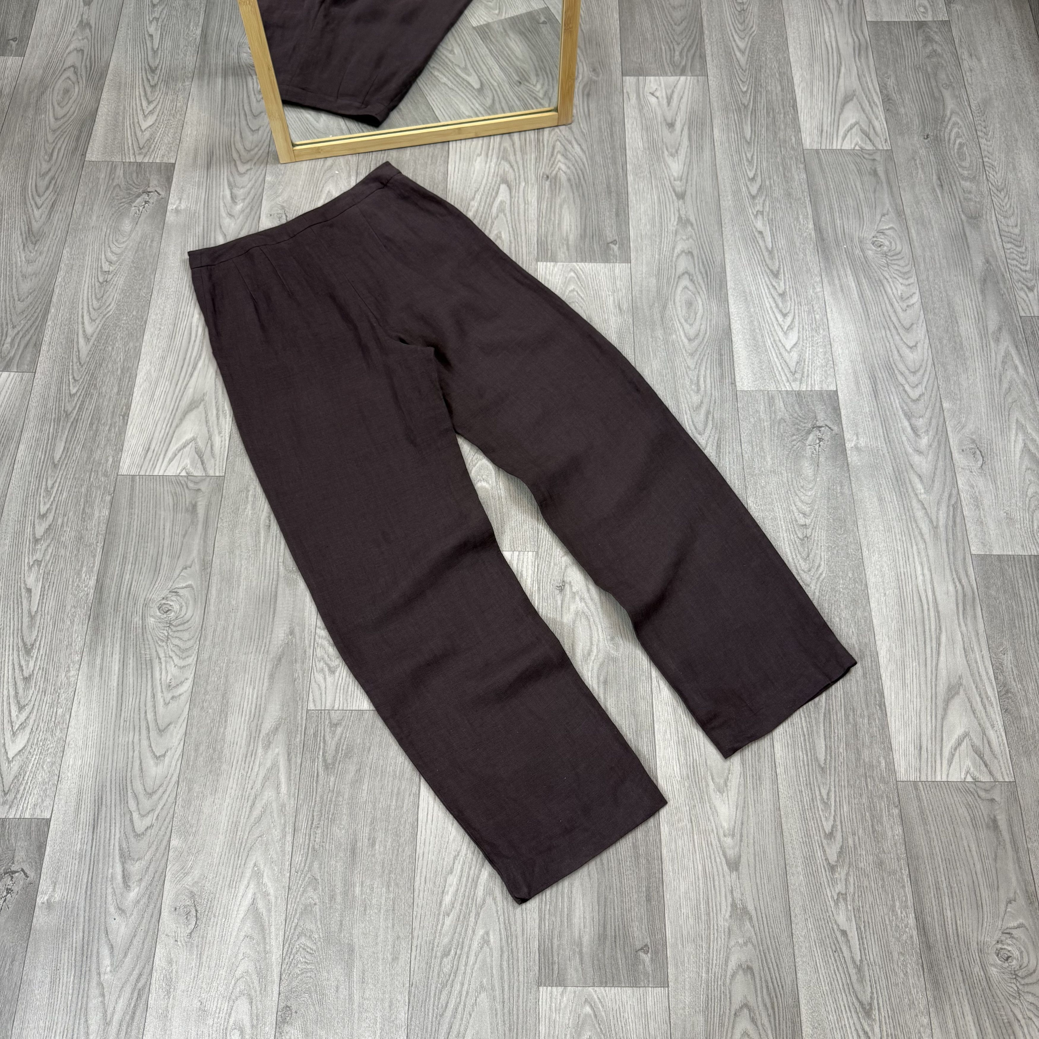 Giorgio Armani Vintage Giorgio Armani 80s Brown Classic Casual Pants Size 26" / US 2 / IT 38 - 4 Thumbnail