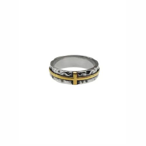 Jewelry 212Cross Two-Tone Cross Ring Size ONE SIZE - 3 Thumbnail