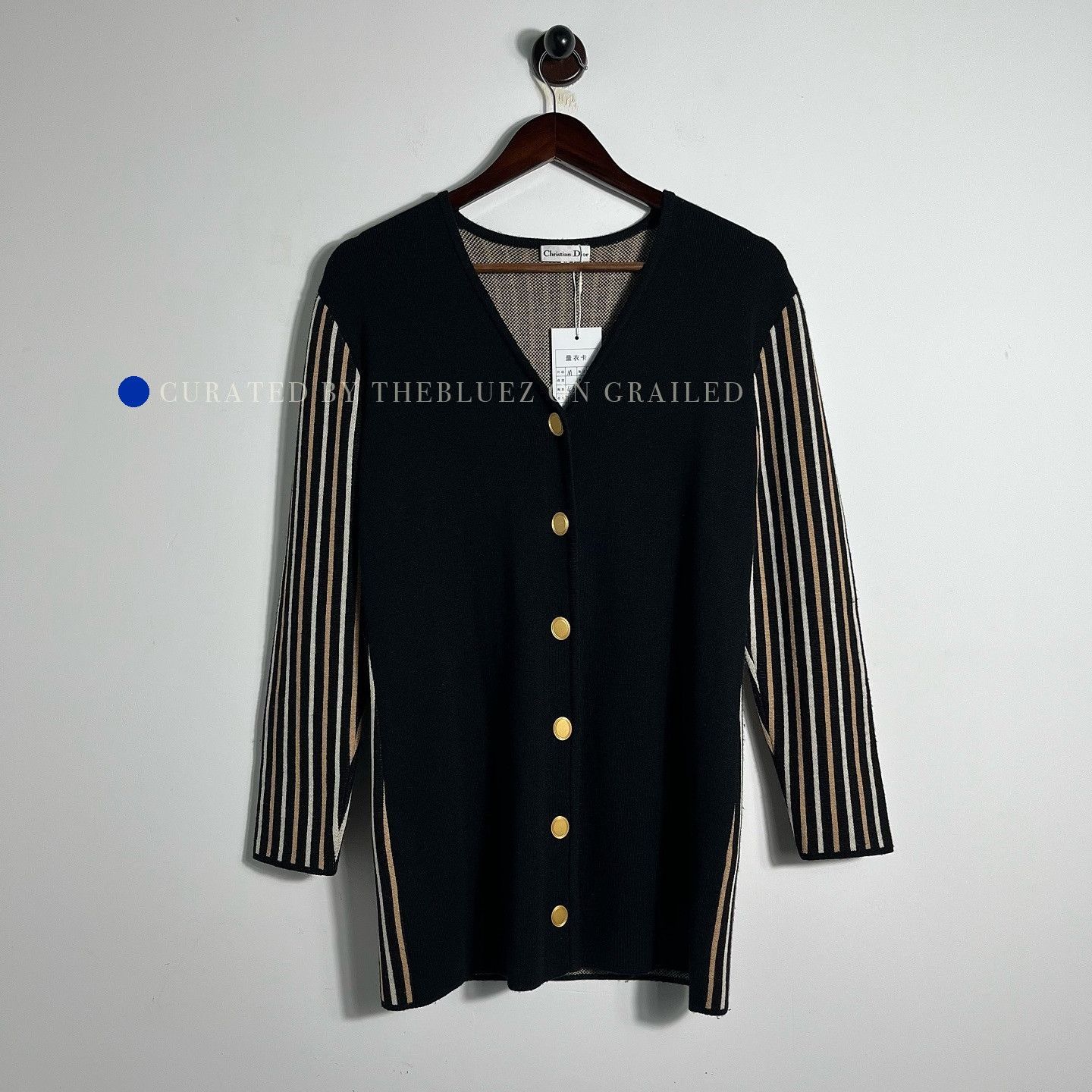 Dior Striped Knit Cardigan in Multi Size US M / EU 48-50 / 2 - 1 Thumbnail