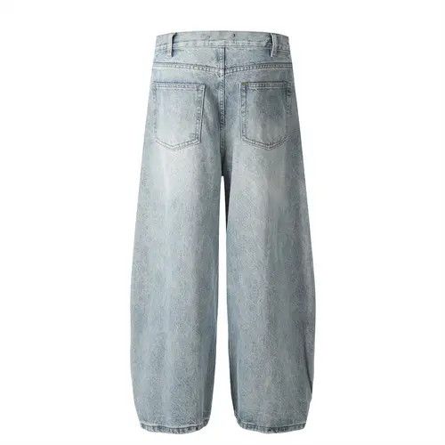 Japanese Brand × Jean Retro trend loose washed casual scimitar jeans Size US 34 / EU 50 - 4 Thumbnail