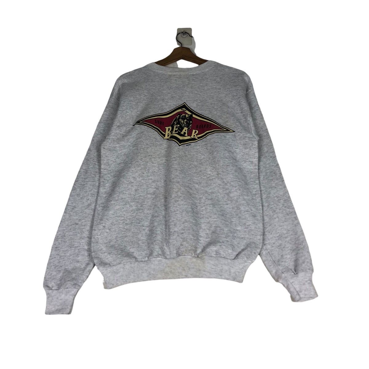Vintage BEAR USA Archival Grey Crewneck Logo Hit True 90s Athletic Size US M / EU 48-50 / 2 - 11 Thumbnail