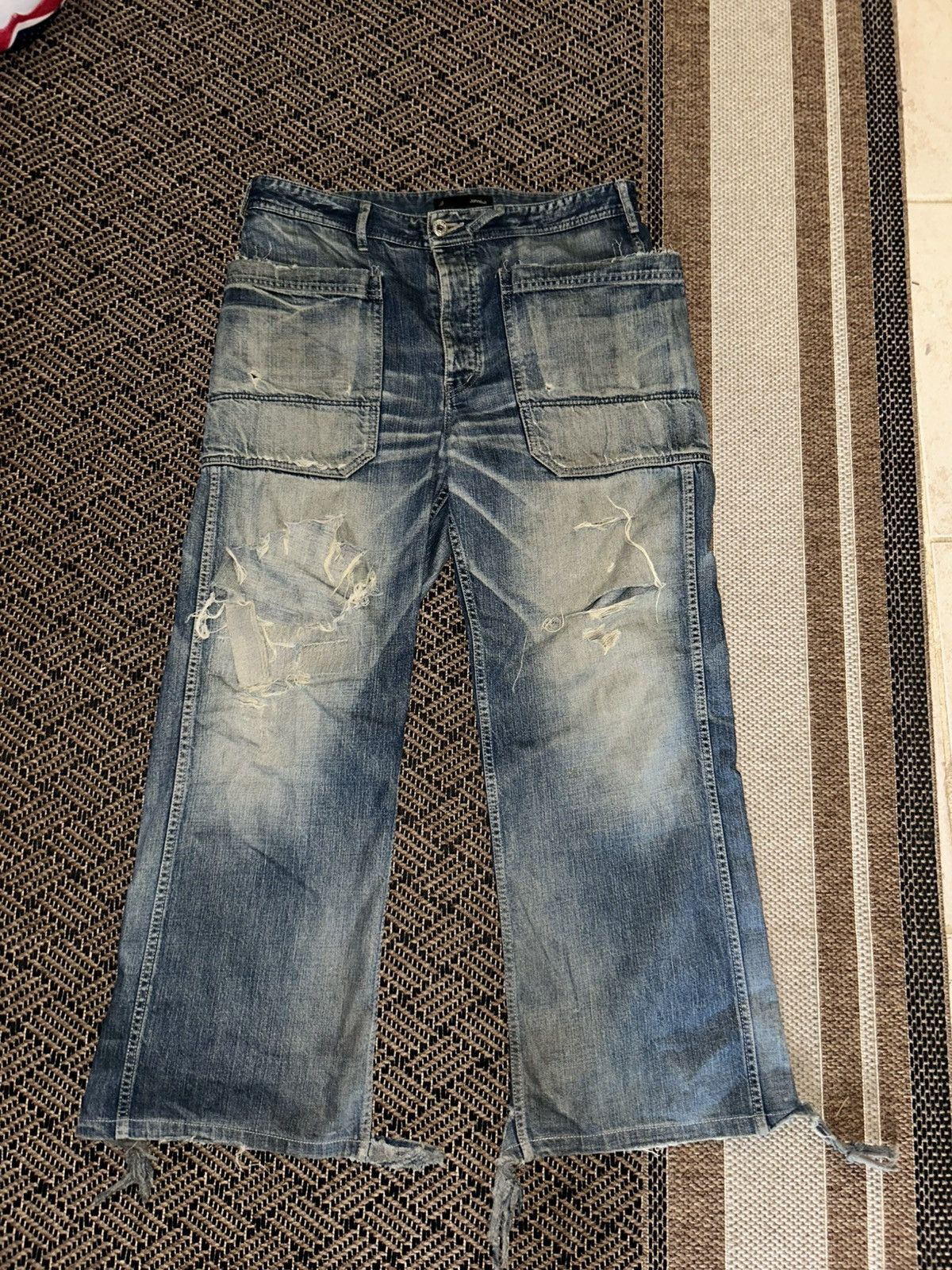 Johnbull John Bull Baggy Gardener Rusty Distressed Denim Size US 32 / EU 48 - 1 Thumbnail