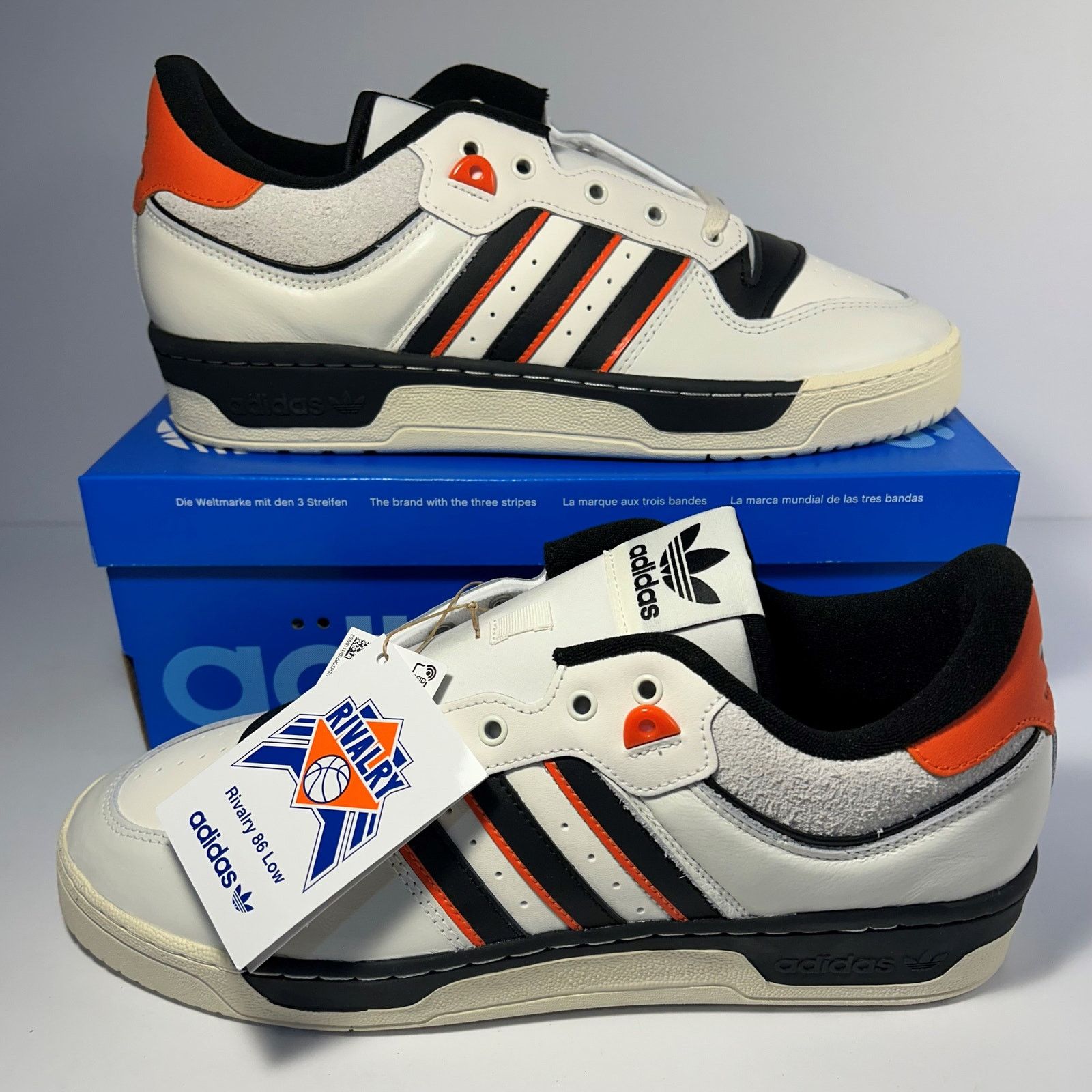 Adidas Adidas Originals Rivalry 86 Low Sz 11.5 White/Black IE7140 Size US 11.5 / EU 44-45 - 1 Thumbnail