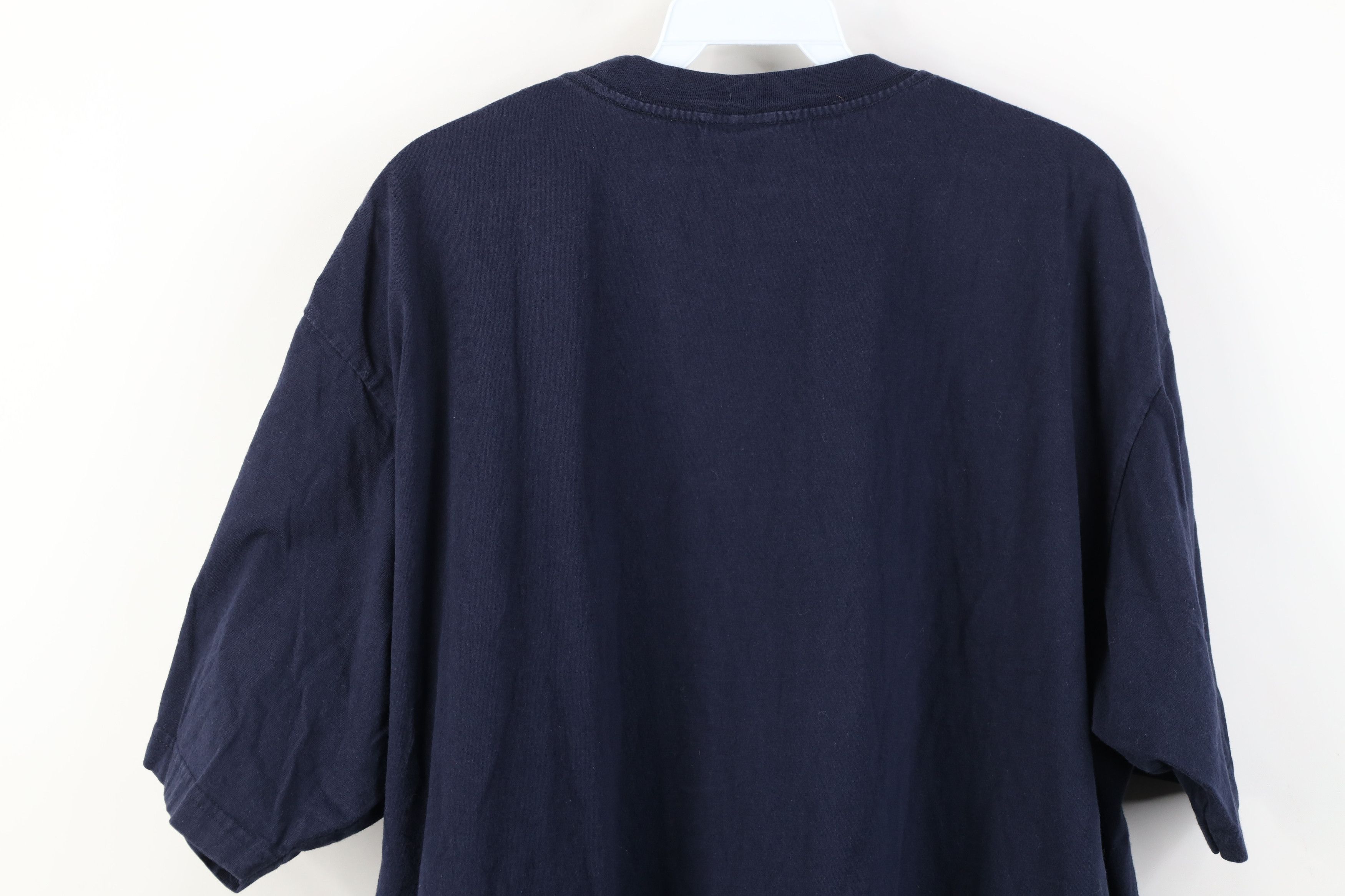 Vintage Vintage 90s Streetwear Spell Alaska Wolf Nature T-Shirt Blue Size US XXL / EU 58 / 5 - 14 Thumbnail