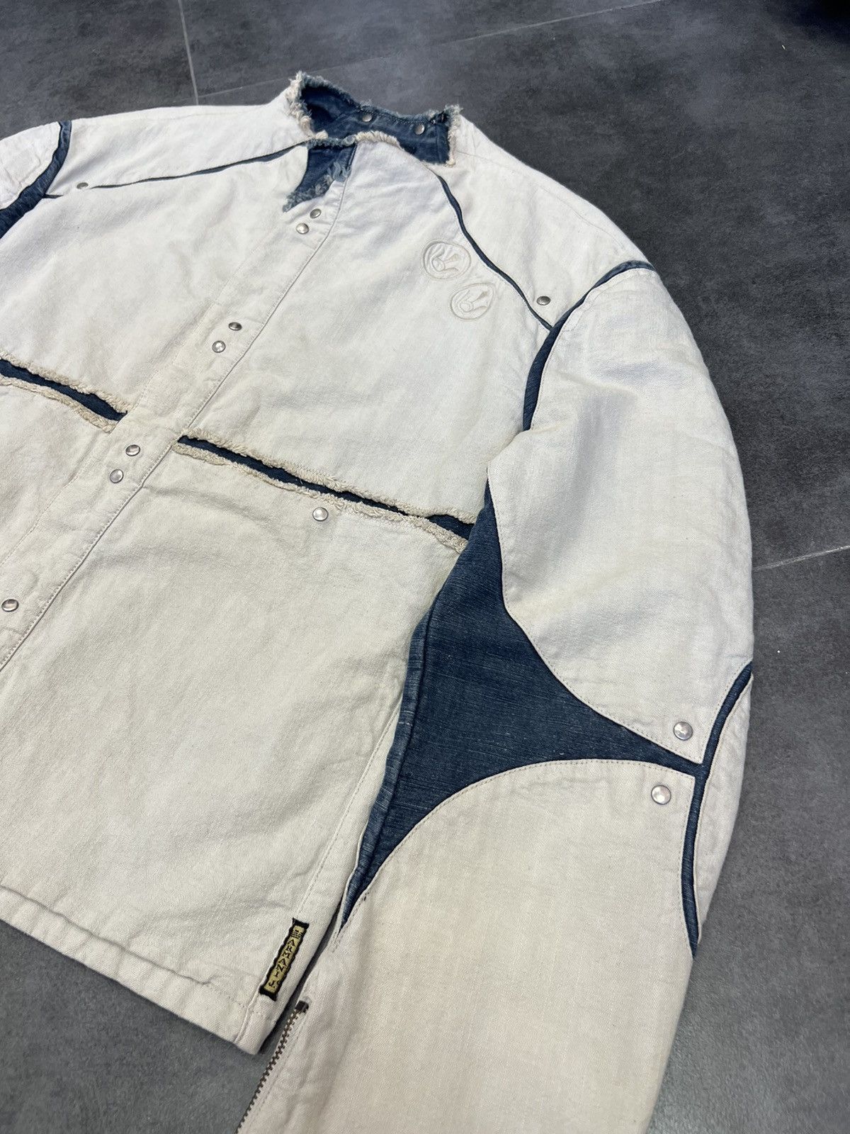 Emporio Armani Archive 2 sides Armani Jeans Vintage Hemp Denim Jacket Size US L / EU 52-54 / 3 - 7 Thumbnail