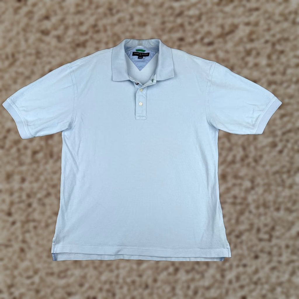 Tommy Hilfiger Tommy Hilfiger Polo Shirt Adult XL Blue 100% Cotton Golf Casual Mens Size US XL / EU 56 / 4 - 1 Thumbnail