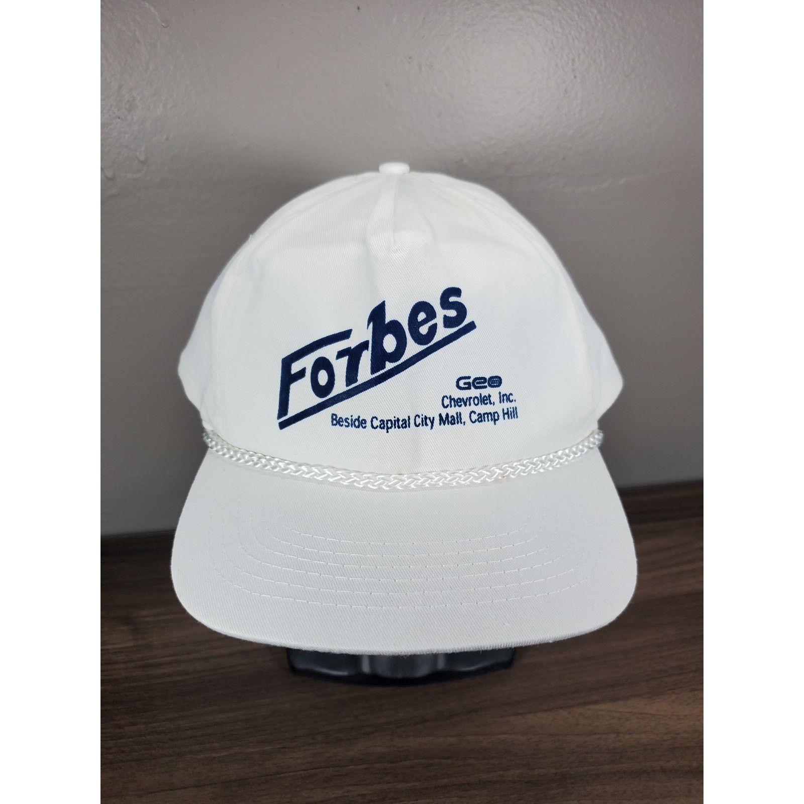 Chevrolet × Vintage 1990s Car Dealer Snapback Cap Hat FORBES Geo Camp Hill PA Size ONE SIZE - 2 Thumbnail
