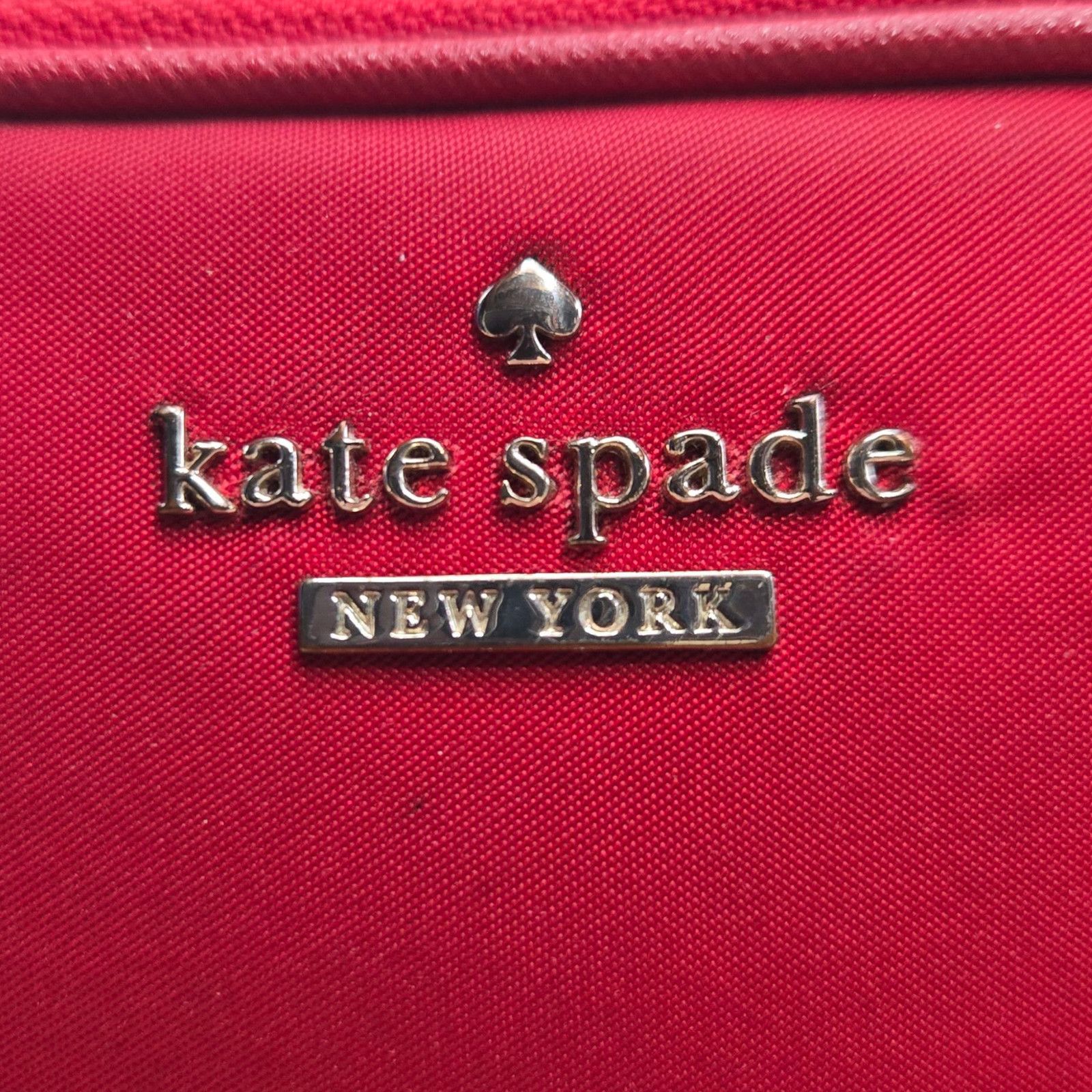 Kate Spade Red Nylon Crossbody Bag Purse Adjustable Strap Size ONE SIZE - 4 Thumbnail