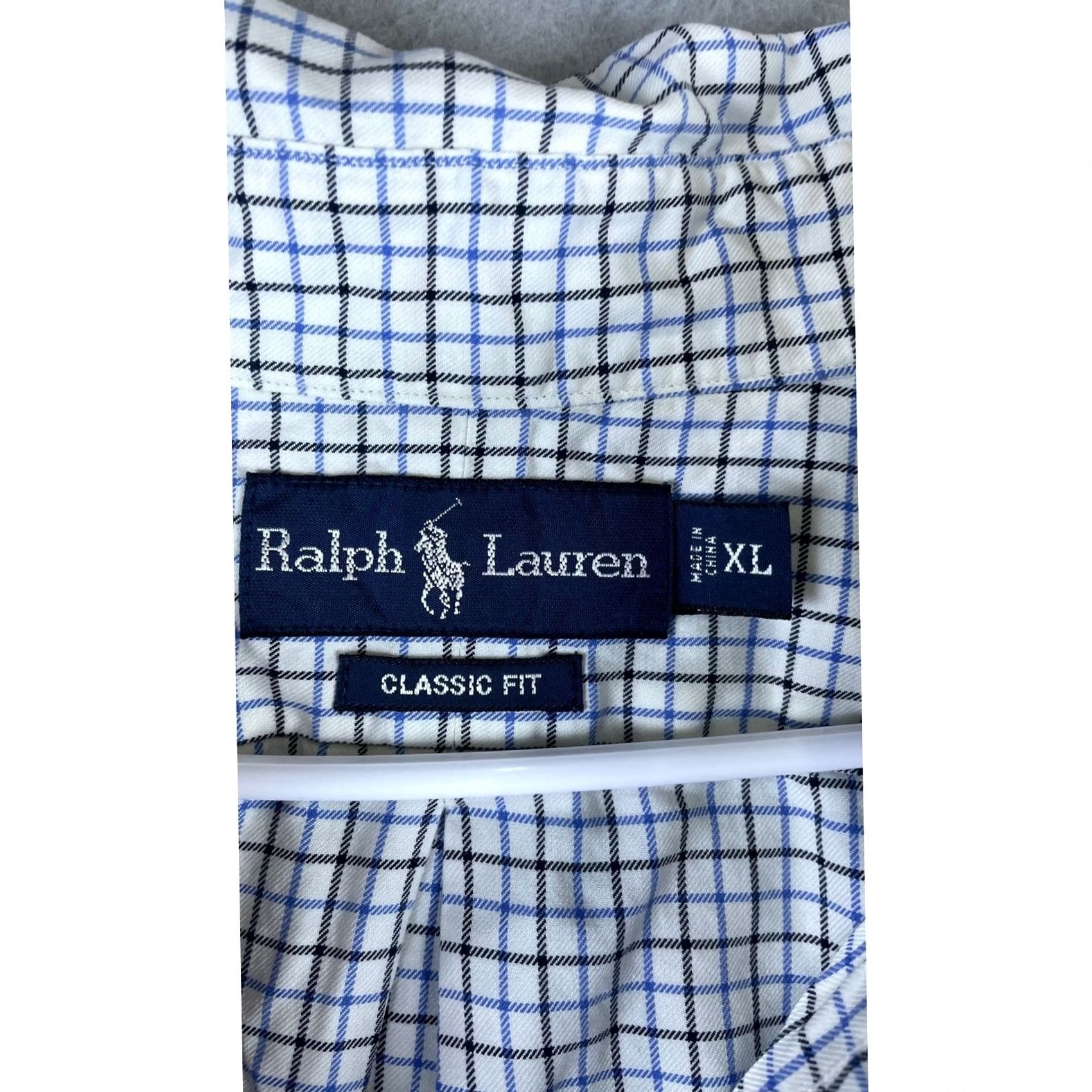 Ralph Lauren Ralph Lauren Shirt Mens XL Blue White Check Classic Fit Button Down Size US XL / EU 56 / 4 - 6 Thumbnail