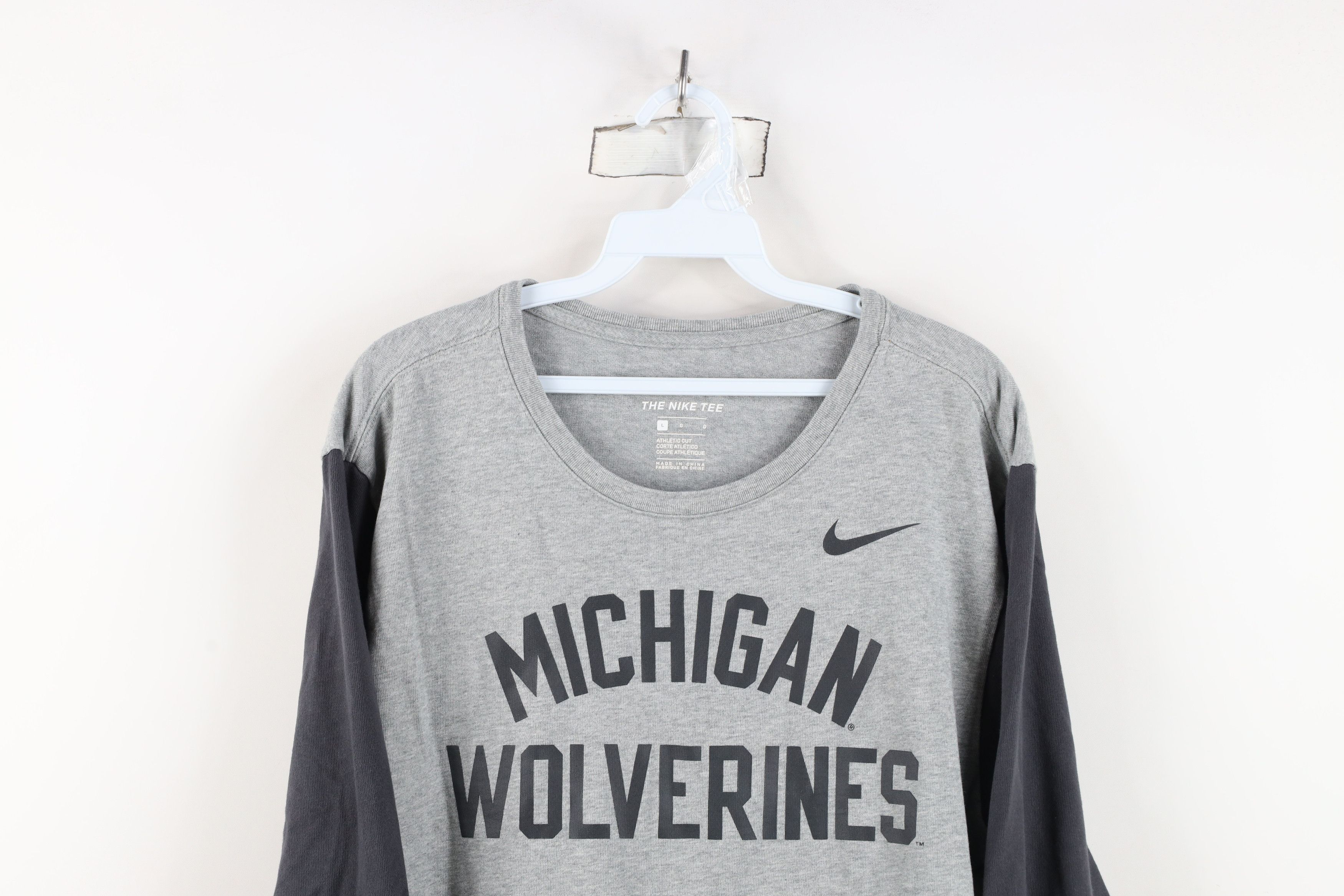 Nike Nike University of Michigan Raglan Long Sleeve T-Shirt Size US L / EU 52-54 / 3 - 2 Thumbnail