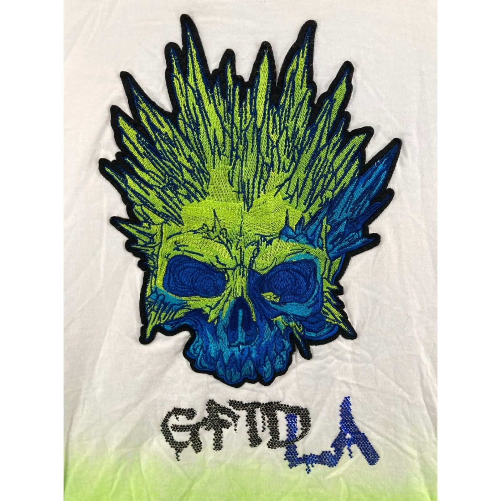 Vintage GFTD Mens TShirt Medium Skull Ombre Size US M / EU 48-50 / 2 - 2 Thumbnail