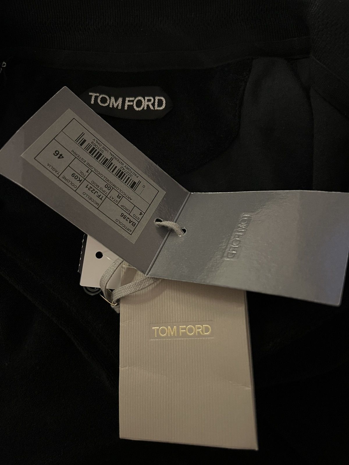 Tom Ford TOM FORD Cotton-Blend Terry Polo Shirt Size 46 Black Size US S / EU 44-46 / 1 - 11 Thumbnail