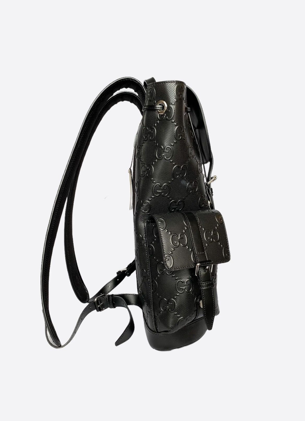 Gucci 💥LIMITED💥Gucci GG Leather Logo Embossed Backpack Size ONE SIZE - 2 Thumbnail
