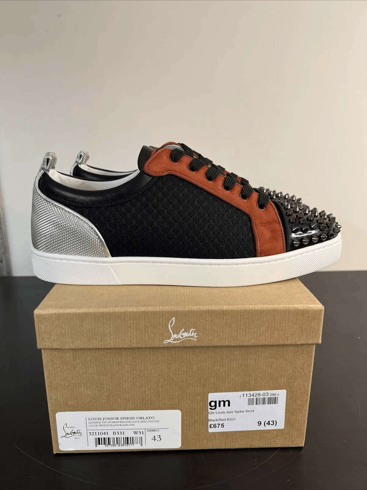 Christian Louboutin Christian Louboutin Louis Junior Spikes EU 43 RRP £675 Size US 10 / EU 43 - 1 Thumbnail