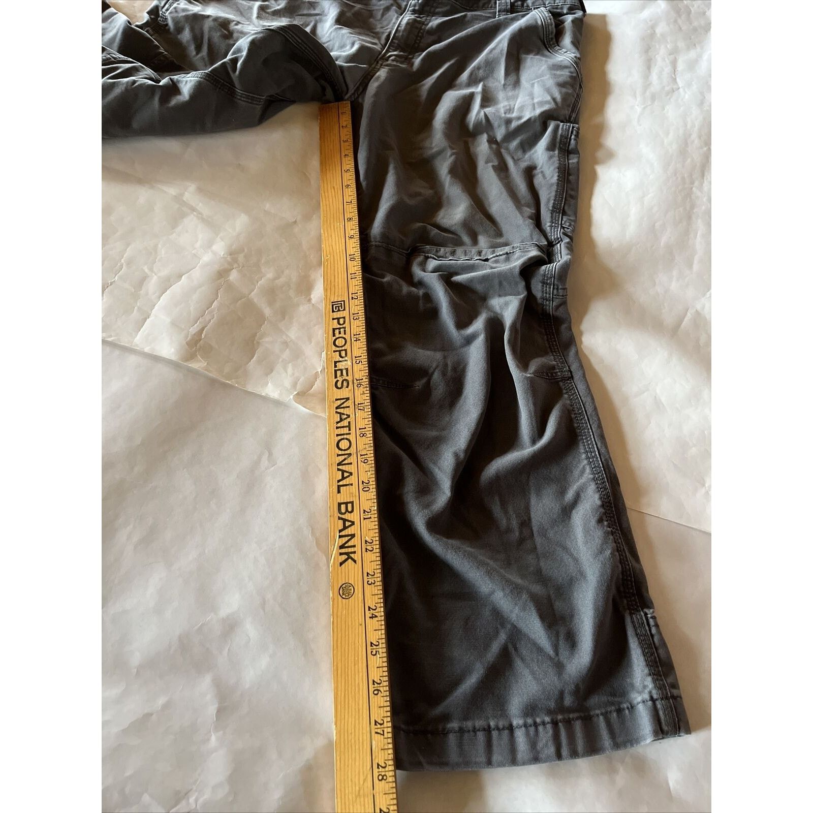 Carhartt Carhartt Pants Mens 34x28 Gray Canvas Carpenter Relaxed Fit Size US 34 / EU 50 - 5 Thumbnail