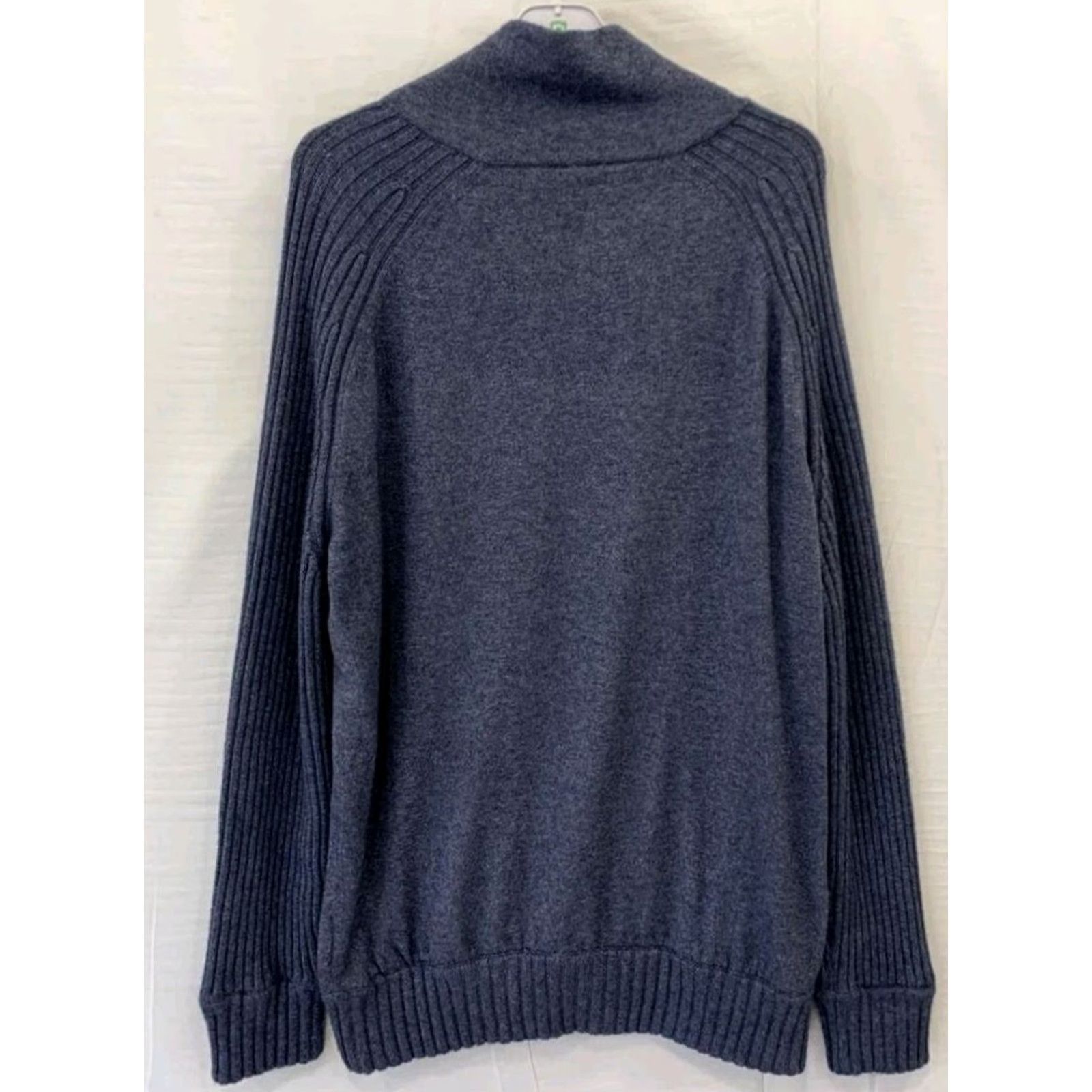 Loro Piana Loro Piana Silk Cashmere Sweater Mens XL Blue Roadster Mock Neck Henley Pullover Shirt Size US XL / EU 56 / 4 - 2 Thumbnail