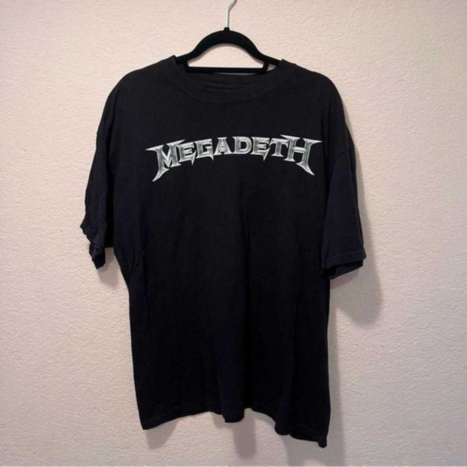 Megadeth Megadeth Black Graphic Band T-Shirt Size US XL / EU 56 / 4 - 2 Thumbnail